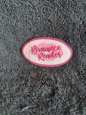 Romance Reader Pink Oval Iron On Patch
